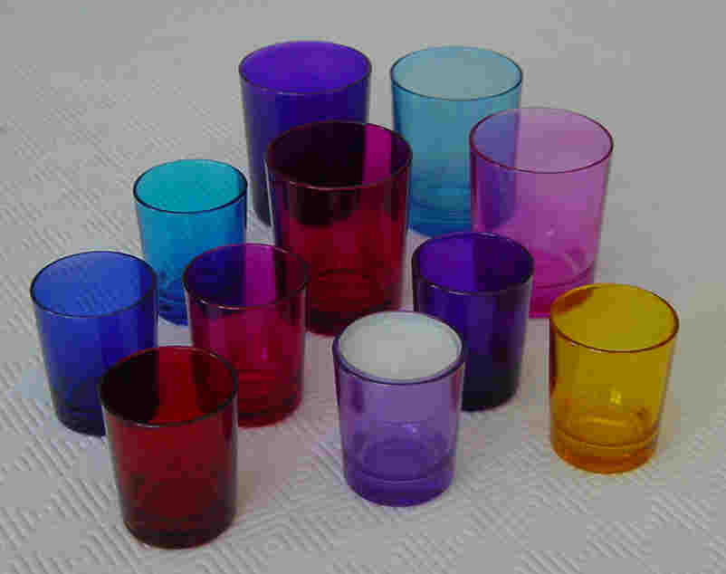 Round Glass Candle holders